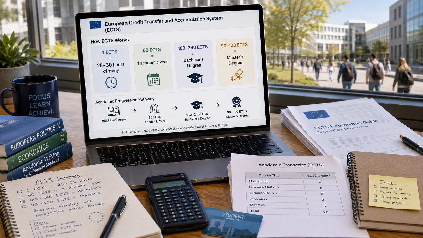 Visual illustration: Understanding the European ECTS Grading System
