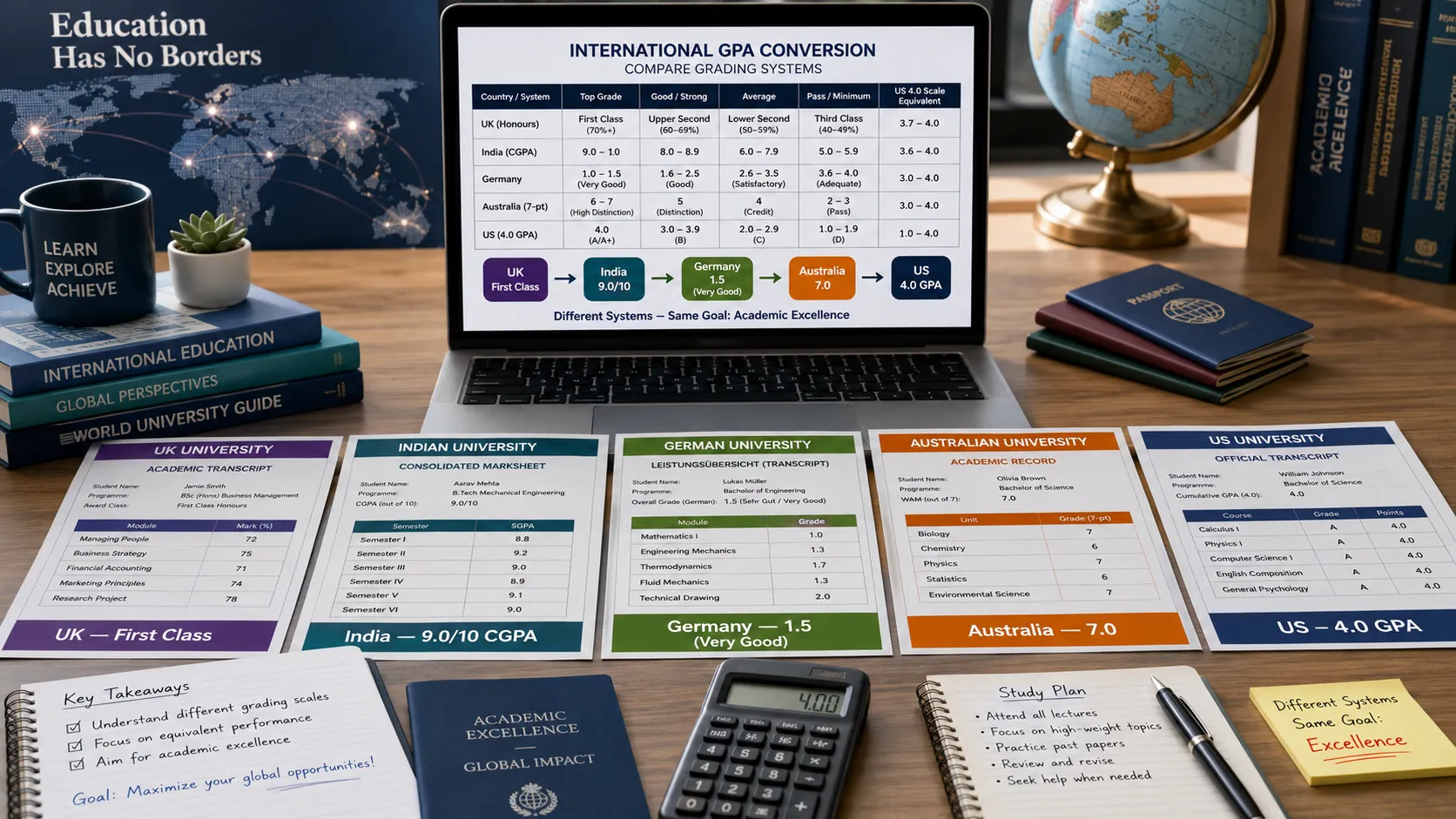 Visual illustration: Understanding GPA Conversion Charts: A Global Guide