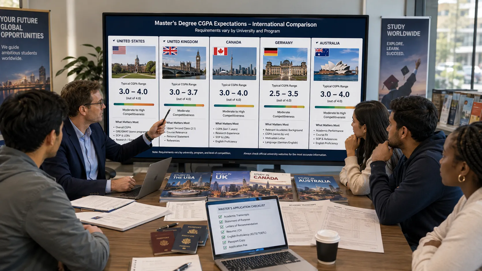 Visual illustration: What is a Good CGPA for a Master's Abroad?