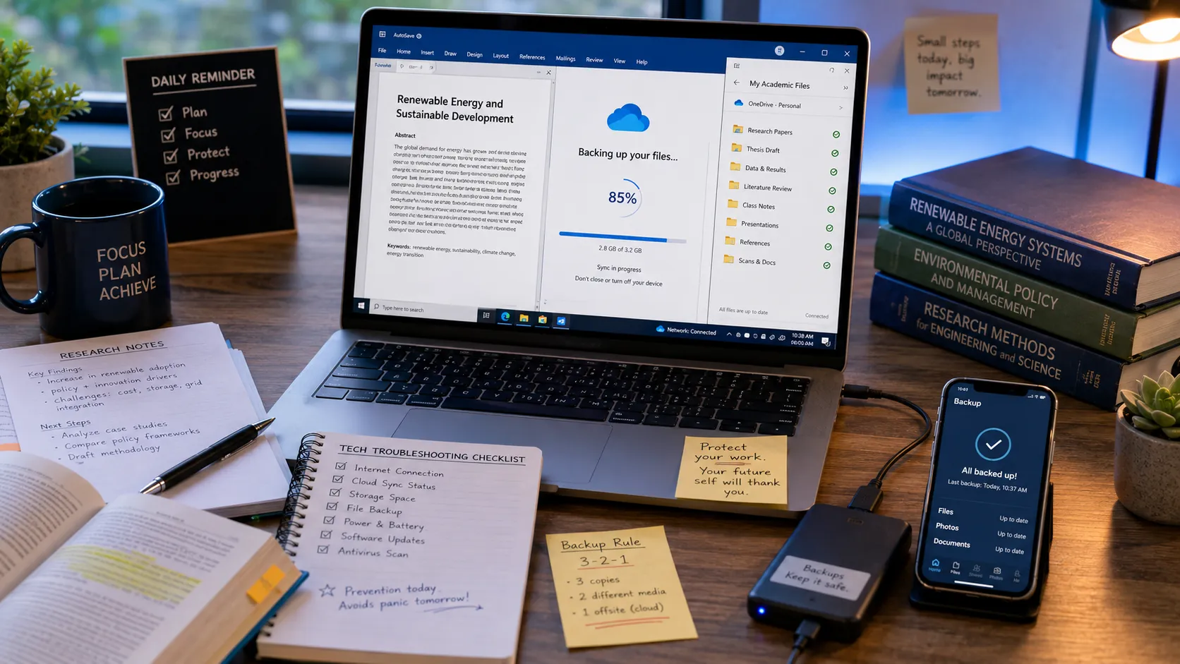 Visual illustration: Common Tech Problems Students Face While Studying & Gaming (And How to Fix Them)